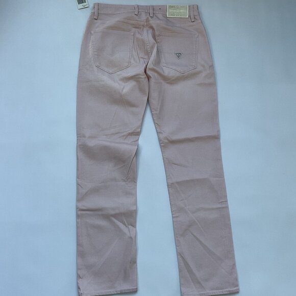 Guess Men’s Angels Slim Jeans Light Pink Size 38 - Picture 7 of 15